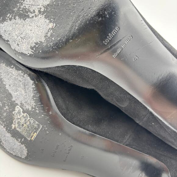 Toteme Suede Mid Heel Boots Women's EU41 US 11 Y2K SATC Office Siren - Picture 8 of 10